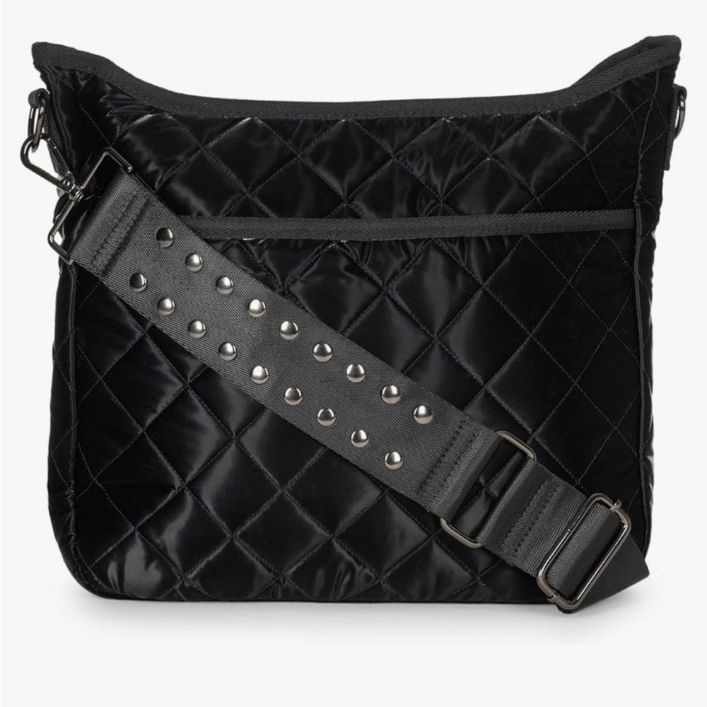 HAUTE SHORE women's perri‎ puffer crossbody in black